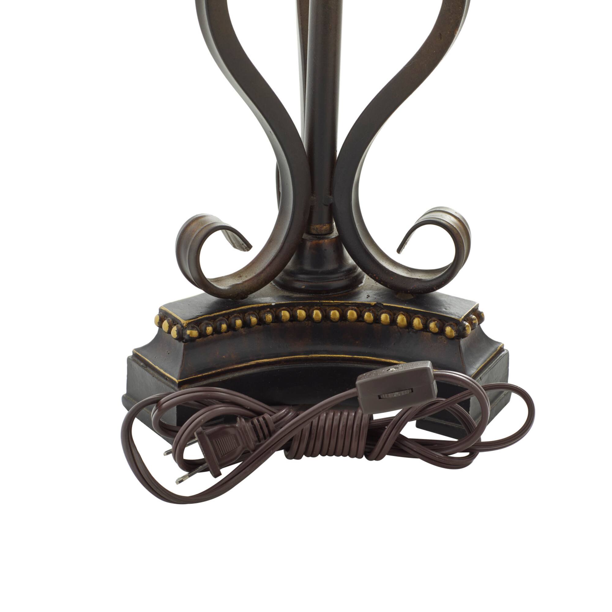 Set of 2" Brown Metal Mediterranean Uplight